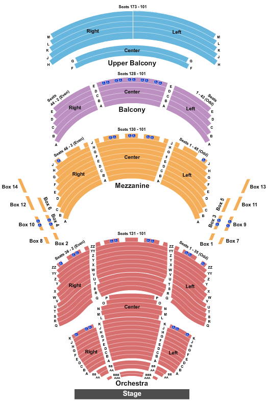 Dr. Phillips Center Book of Mormon Seating Chart